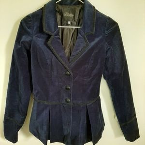 Blacklist coat jacket- lace up back - Navy blue - XS